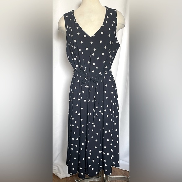 Tommy Hilfiger Dresses & Skirts - Tommy Hilfiger navy and white polka dot dress